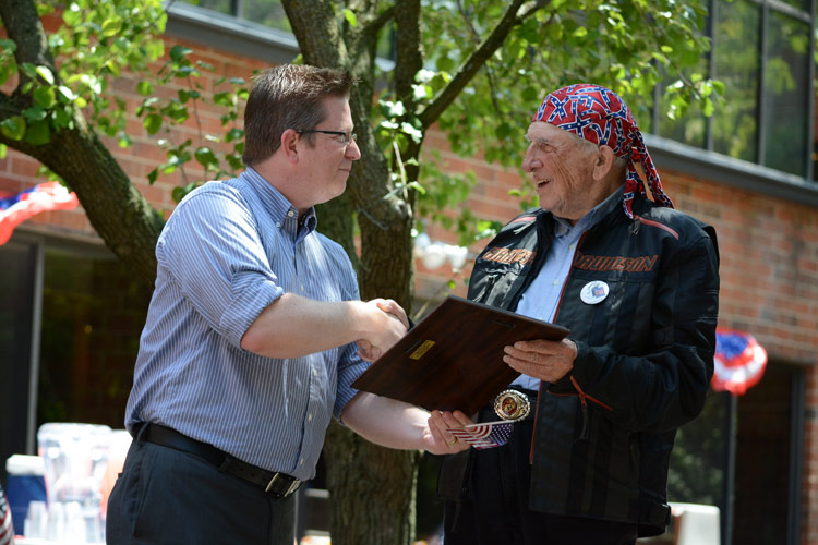 Mayor Hardman and Dr. Heilman