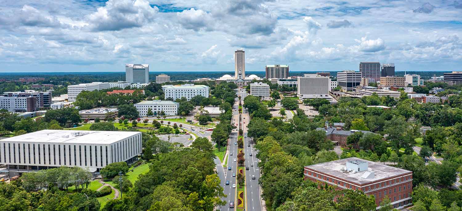 Aerial view of Tallahassee